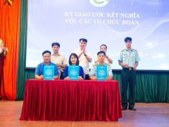 LỄ KÝ KẾT KẾT NGHĨA GIỮA ĐOÀN TRƯỜNG THPT MỸ ĐỨC B VỚI ĐOÀN XÃ PHÚC SƠN