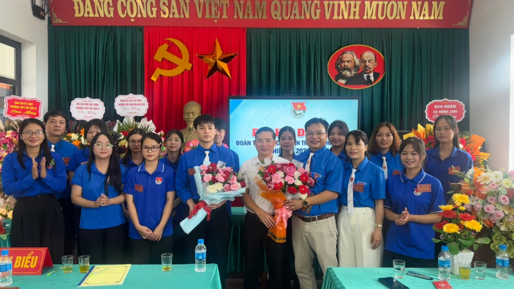 Ngày hội lớn của tuổi trẻ: Đại hội Đoàn TNCS Hồ Chí Minh trường THPT Mỹ Đức B năm 2026